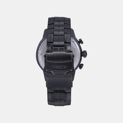 E Class Men Quartz Black Dial Chronograph Stainless Steel Watch TWEG18605