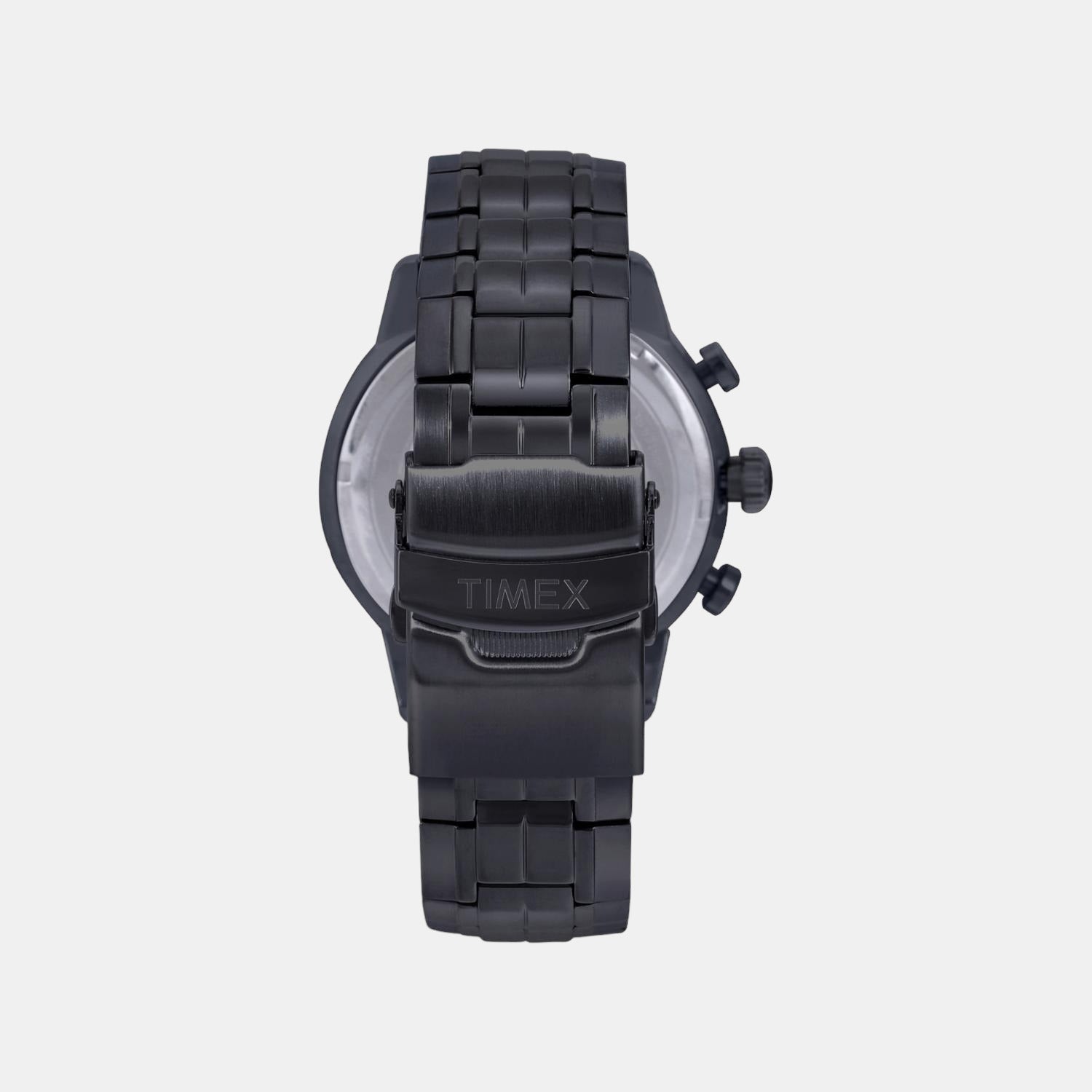 E Class Men Quartz Black Dial Chronograph Stainless Steel Watch TWEG18605