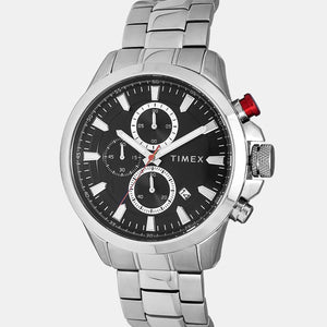 E Class Men Quartz Black Dial Chronograph Stainless Steel Watch TWEG19300