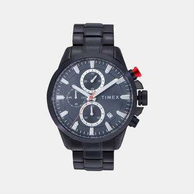 E Class Men Quartz Black Dial Chronograph Stainless Steel Watch TWEG19301