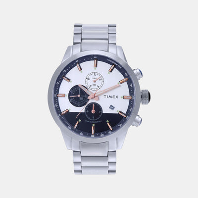 E Class Men Quartz Silver Dial Chronograph Stainless Steel Watch TWEG19400