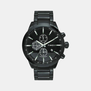 E Class Men Quartz Black Dial Chronograph Stainless Steel Watch TWEG19401
