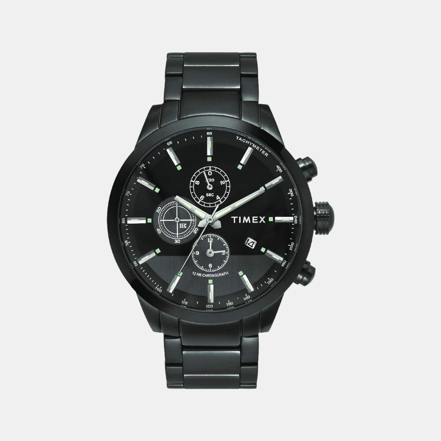 E Class Men Quartz Black Dial Chronograph Stainless Steel Watch TWEG19401