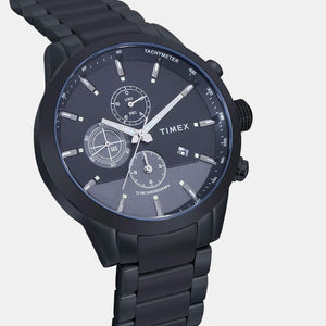 E Class Men Quartz Black Dial Chronograph Stainless Steel Watch TWEG19401