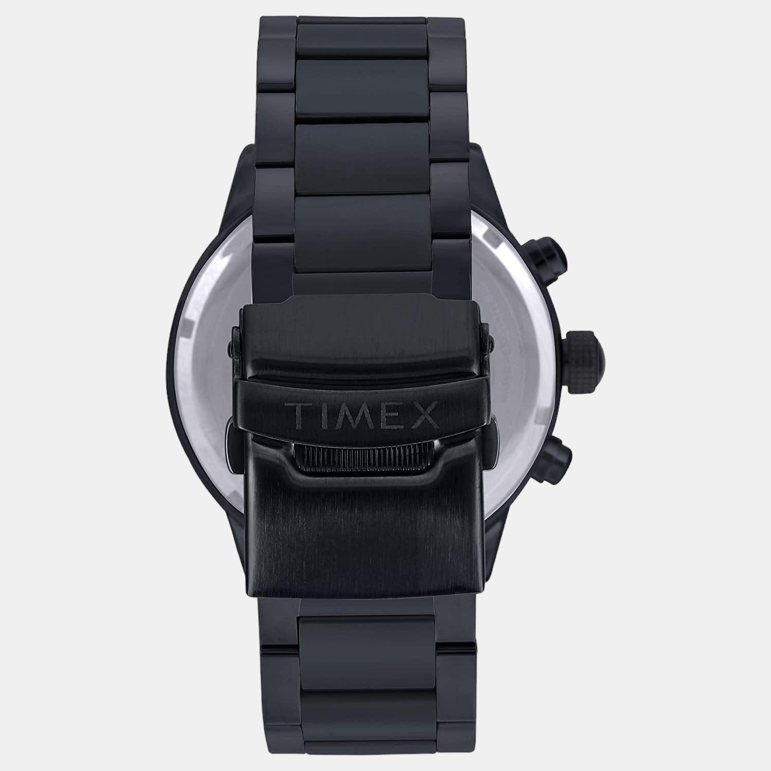 E Class Men Quartz Black Dial Chronograph Stainless Steel Watch TWEG19401