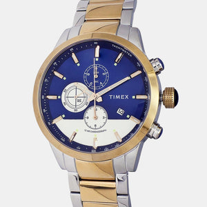 E Class Men Quartz Blue Dial Chronograph Stainless Steel Watch TWEG19402