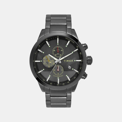 E Class Men Quartz Grey Dial Chronograph Stainless Steel Watch TWEG19403