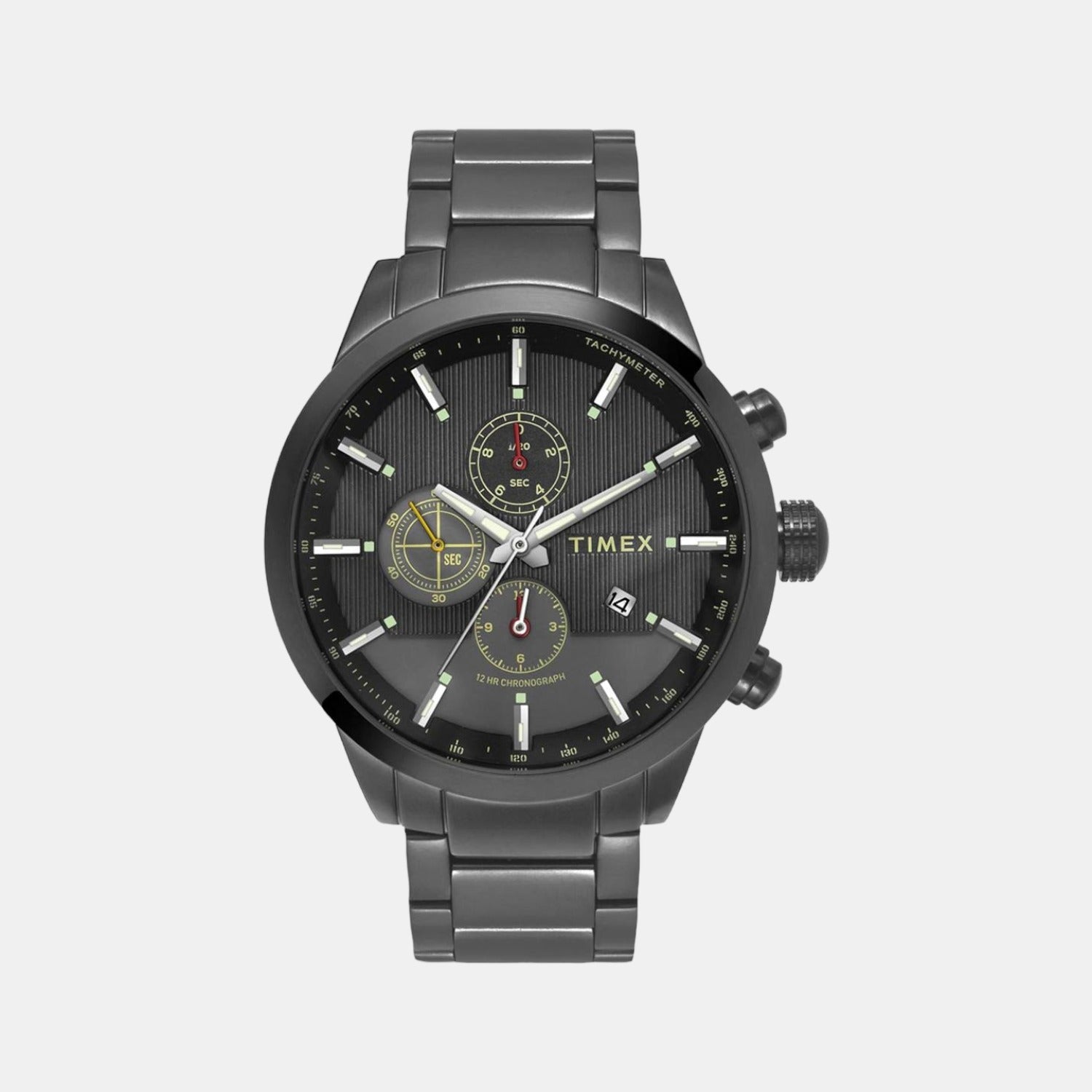 E Class Men Quartz Grey Dial Chronograph Stainless Steel Watch TWEG19403
