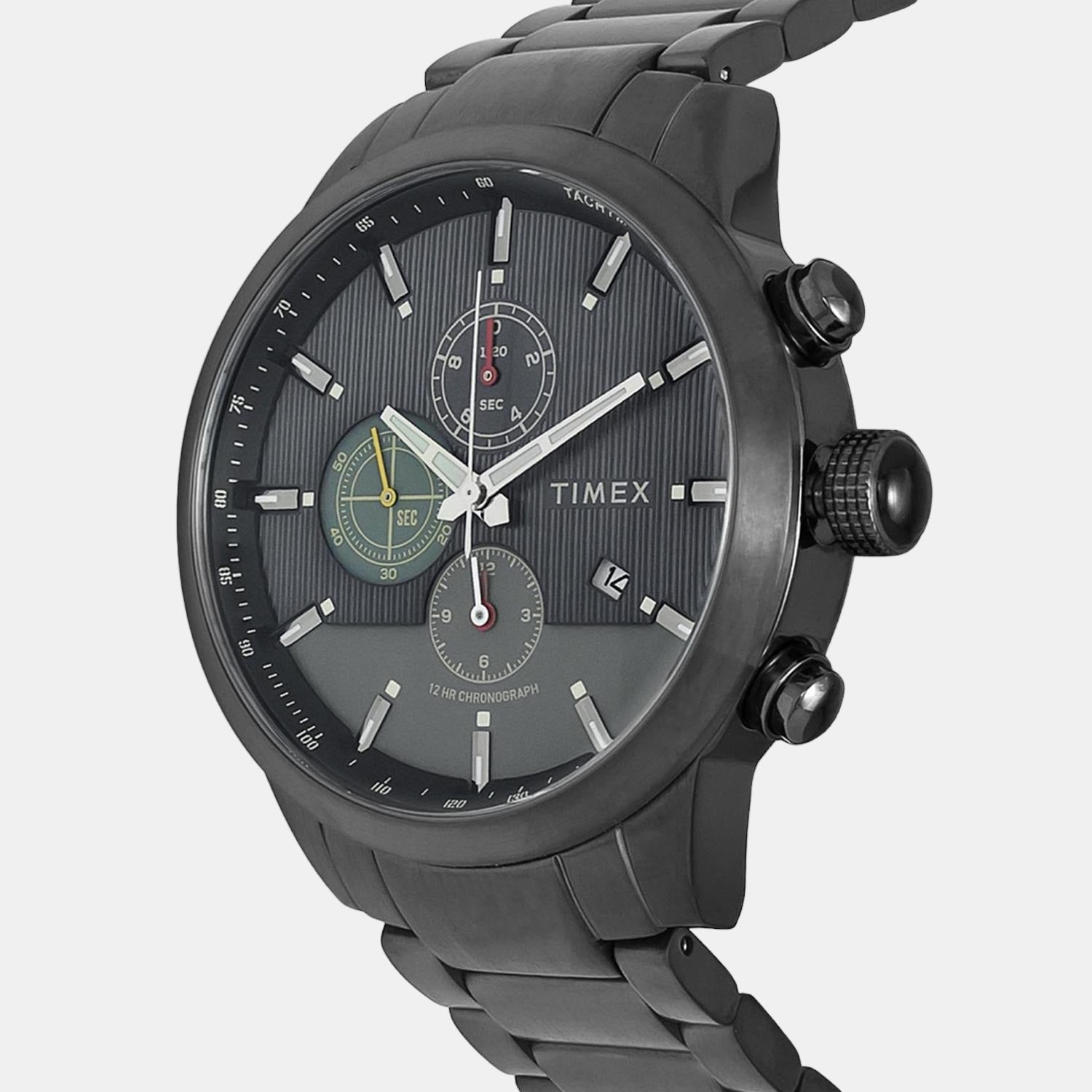 E Class Men Quartz Grey Dial Chronograph Stainless Steel Watch TWEG19403
