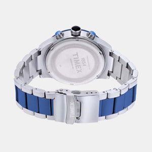 E Class Men Quartz Blue Dial Chronograph Stainless Steel Watch TWEG19404
