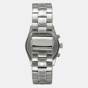 Fashion Men Quartz Silver Dial Chronograph Stainless Steel Watch TWEG19503