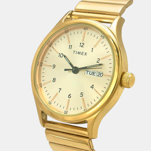Fashion Men Quartz Gold Dial Analog Brass Watch TWEG19706