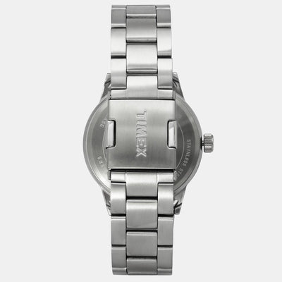 Fashion Men Quartz Silver Dial Chronograph Stainless Steel Watch TWEG19900