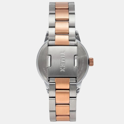 Fashion Men Quartz Beige Dial Chronograph Stainless Steel Watch TWEG19902
