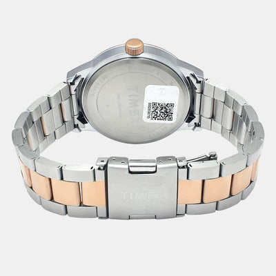 Fashion Men Quartz Beige Dial Chronograph Stainless Steel Watch TWEG19902