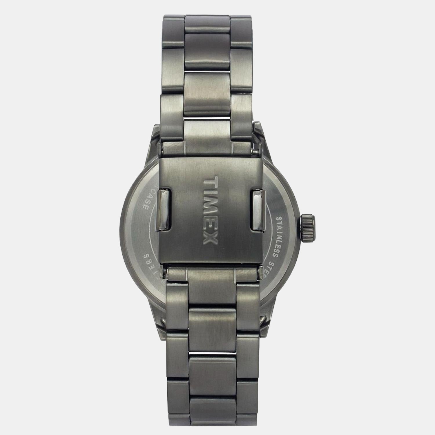 Fashion Men Quartz Grey Dial Chronograph Stainless Steel Watch TWEG19904