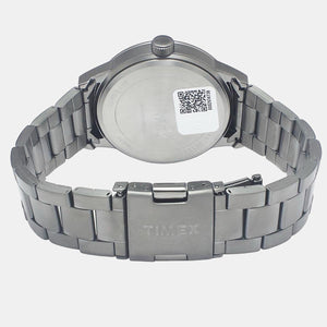 Fashion Men Quartz Grey Dial Chronograph Stainless Steel Watch TWEG19904