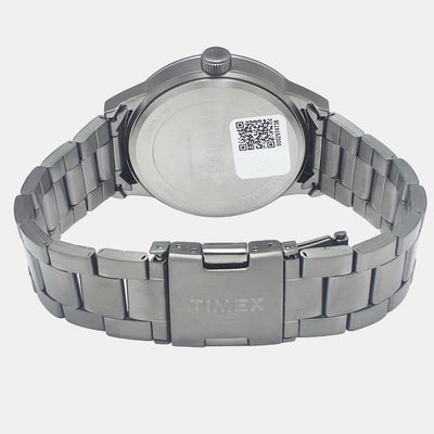 Fashion Men Quartz Grey Dial Chronograph Stainless Steel Watch TWEG19904