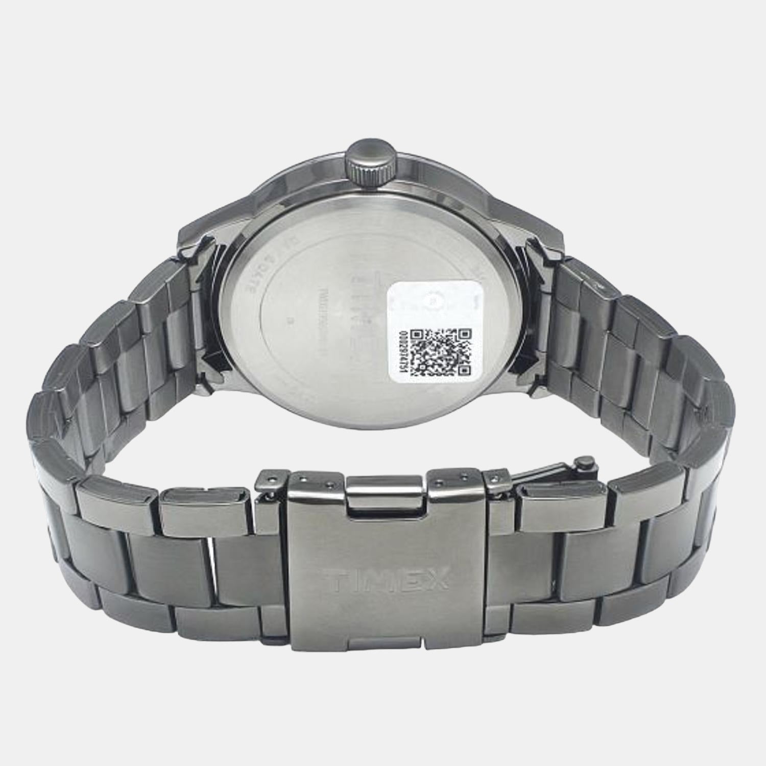 Fashion Men Quartz Green Dial Chronograph Stainless Steel Watch TWEG19905
