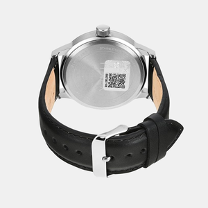 Fashion Men Quartz Black Dial Multi-Function Leather Watch TWEG19915