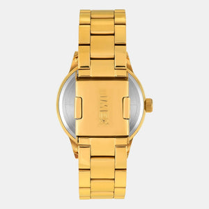 Fashion Men Quartz Champagne Dial Multi-Function Stainless Steel Watch TWEG19945