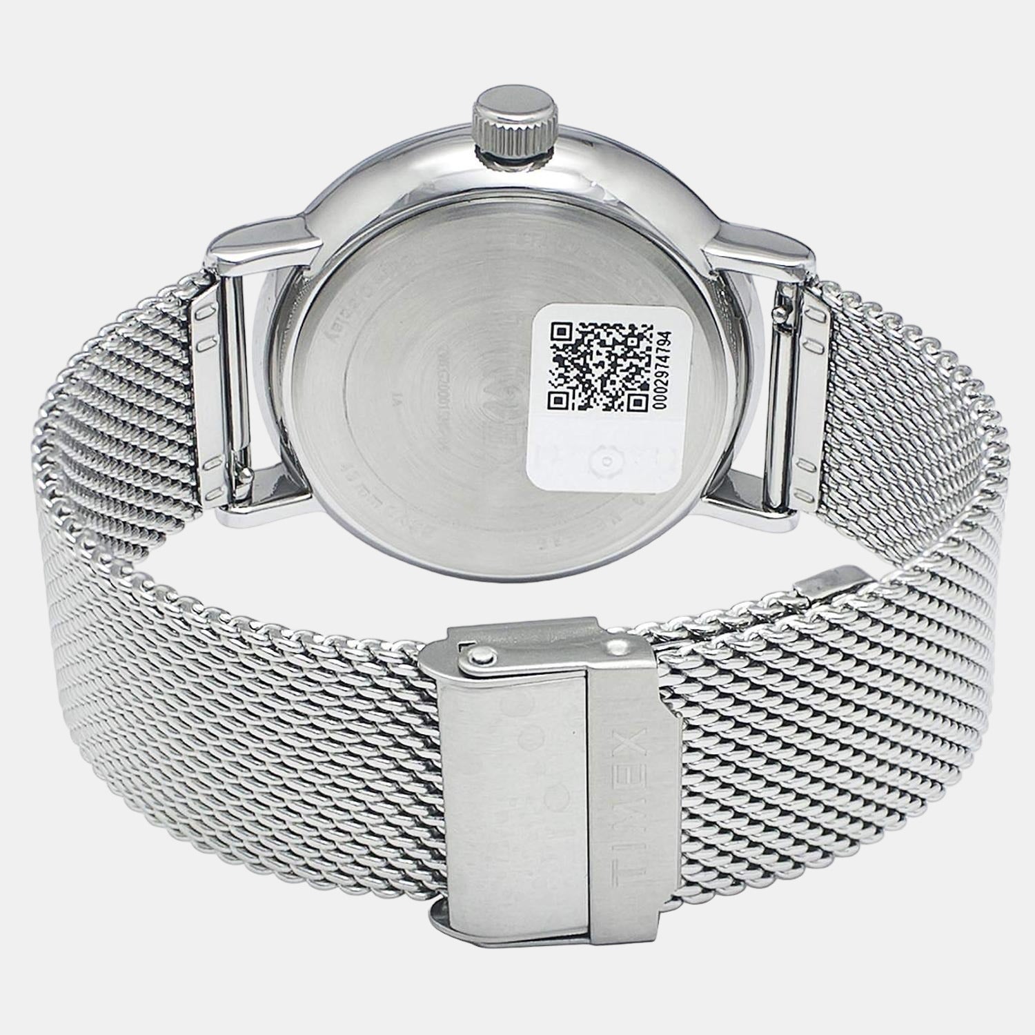 Fashion Men Quartz Green Dial Analog Stainless Steel Watch TWEG20001