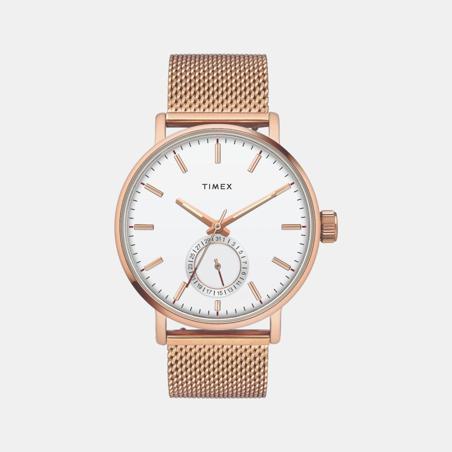 Fashion Men Quartz White Dial Analog Stainless Steel Watch TWEG20002
