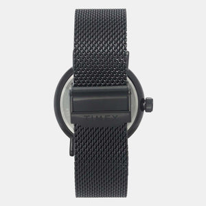 Fashion Men Quartz Black Dial Analog Stainless Steel Watch TWEG20004