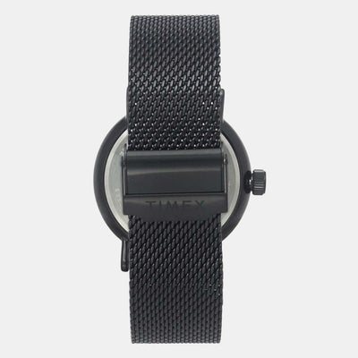 Fashion Men Quartz Black Dial Analog Stainless Steel Watch TWEG20004