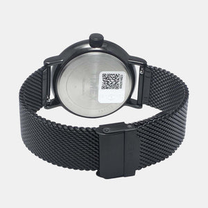 Fashion Men Quartz Black Dial Analog Stainless Steel Watch TWEG20004