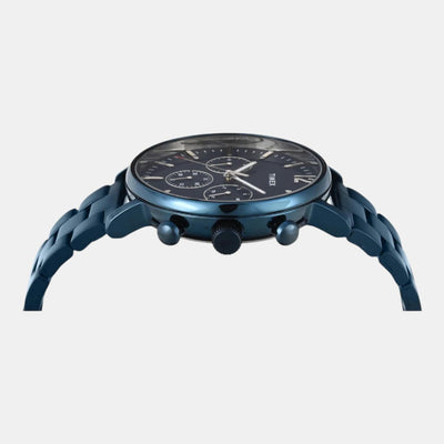 Fashion Men Quartz Blue Dial Multi-Function Stainless Steel Watch TWEG20028