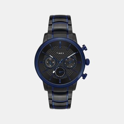 E Class Men Quartz Black Dial Chronograph Stainless Steel Watch TWEG20200