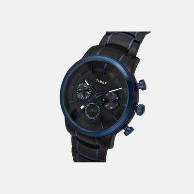 E Class Men Quartz Black Dial Chronograph Stainless Steel Watch TWEG20200