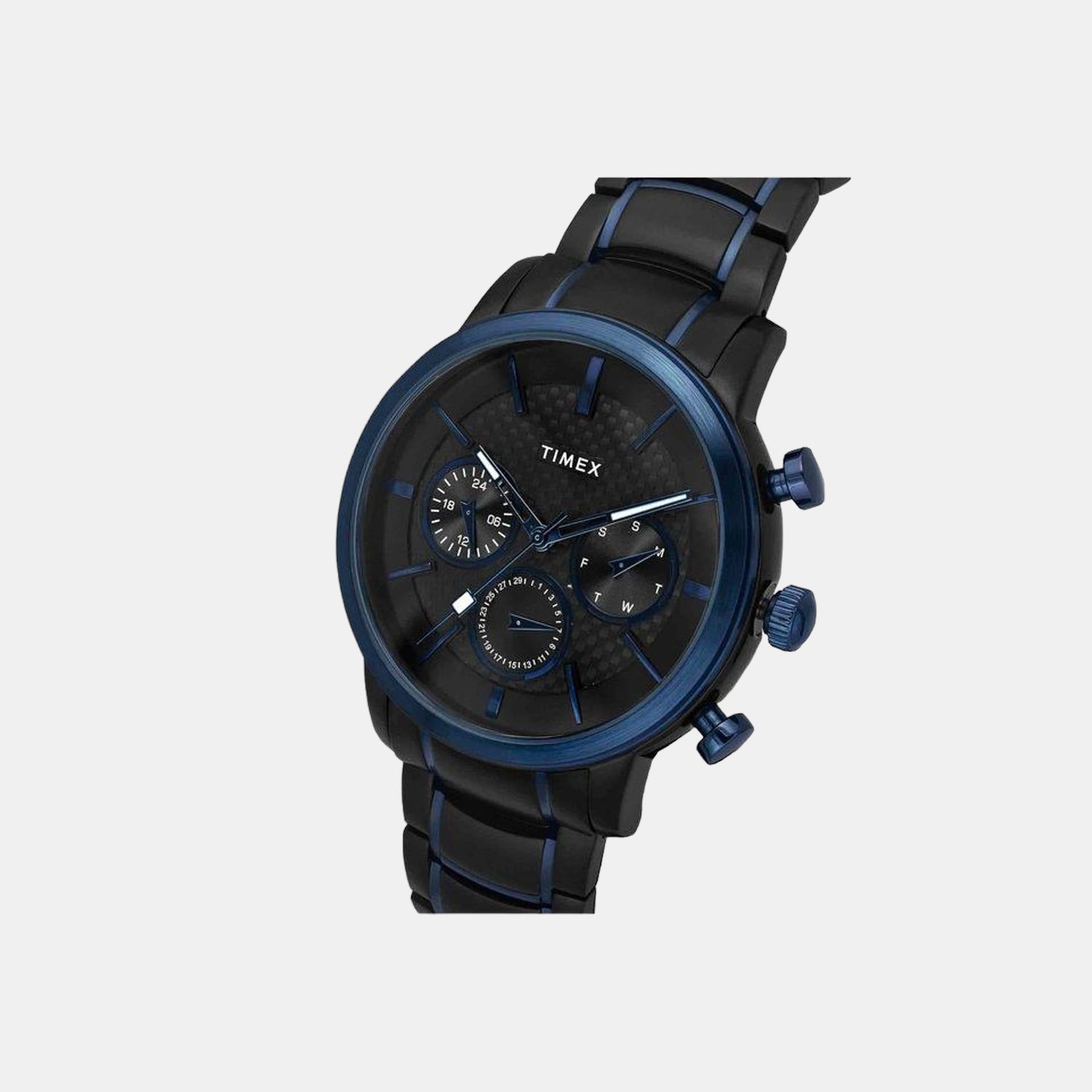 E Class Men Quartz Black Dial Chronograph Stainless Steel Watch TWEG20200