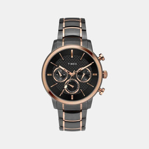 E Class Men Quartz Black Dial Chronograph Stainless Steel Watch TWEG20201