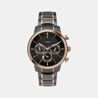 E Class Men Quartz Black Dial Chronograph Stainless Steel Watch TWEG20201