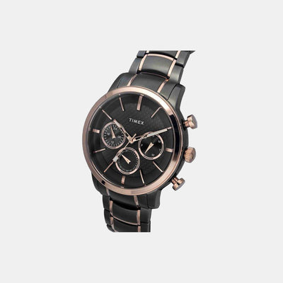 E Class Men Quartz Black Dial Chronograph Stainless Steel Watch TWEG20201