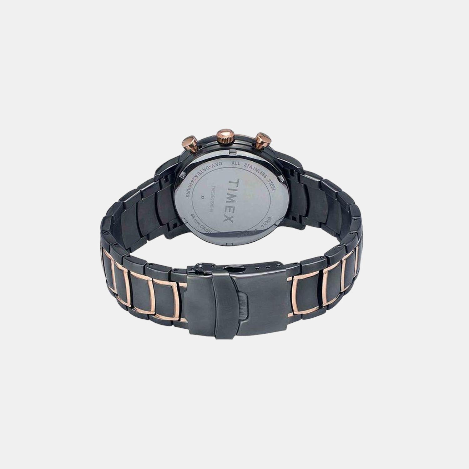 E Class Men Quartz Black Dial Chronograph Stainless Steel Watch TWEG20201