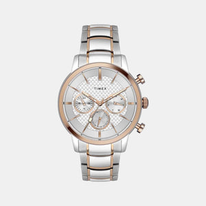 E Class Men Quartz Silver Dial Chronograph Stainless Steel Watch TWEG20202