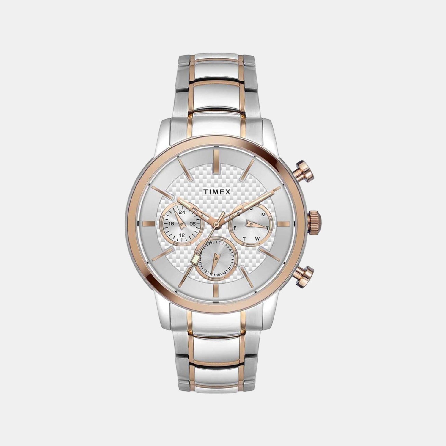 E Class Men Quartz Silver Dial Chronograph Stainless Steel Watch TWEG20202