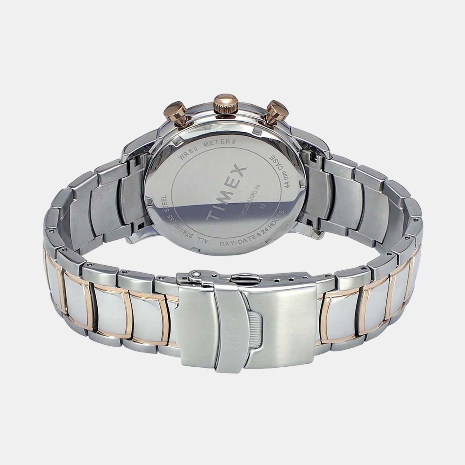 E Class Men Quartz Silver Dial Chronograph Stainless Steel Watch TWEG20202