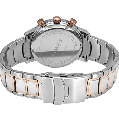 Timex Men Silver Round Dial Analog Watch 44mm TWEG20205
