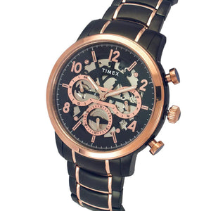 Timex E Class Men Black Round Dial Analog Watch 44mm TWEG20206