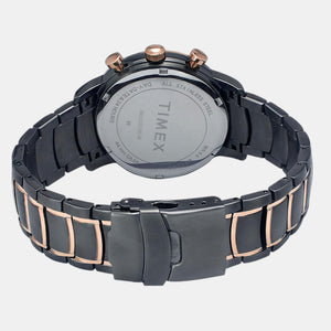 E Class Men Quartz Black Dial Multi-Function Stainless Steel Watch TWEG20206
