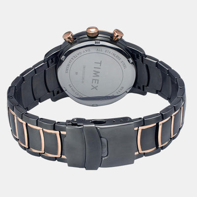 E Class Men Quartz Black Dial Multi-Function Stainless Steel Watch TWEG20206