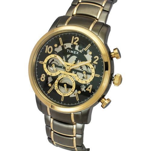 Timex Men Black Round Dial Analog Watch 44mm TWEG20208