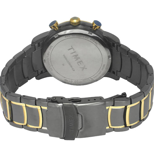 Timex Men Black Round Dial Analog Watch 44mm TWEG20208