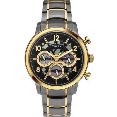 Timex Men Black Round Dial Analog Watch 44mm TWEG20208