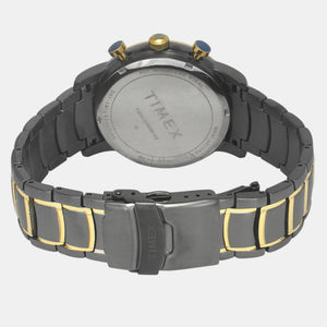 E Class Men Quartz Black Dial Multi-Function Stainless Steel Watch TWEG20208