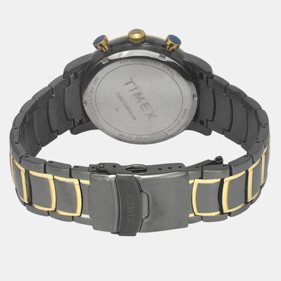 E Class Men Quartz Black Dial Multi-Function Stainless Steel Watch TWEG20208